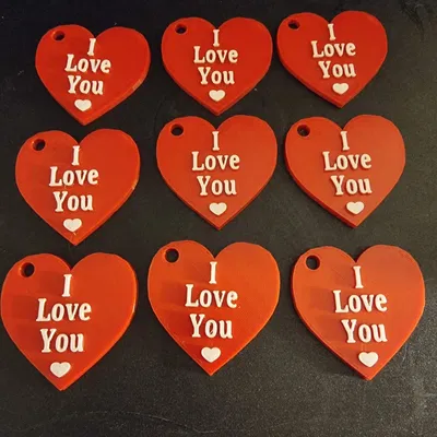 Móc Khóa Trái Tim "I Love You"