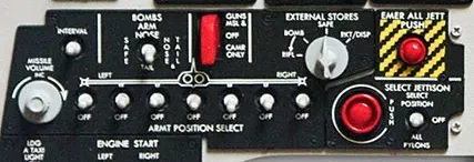 Hộp nút Bảng điều khiển dọc Trái F5E Tiger - Image 3