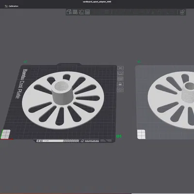 Bộ chuyển đổi cuộn giấy cho Bambulab AMS bởi JuroH