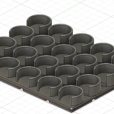 Giá Đỡ Sơn Gridfinity 4x3 Cho Chai Vallejo/Army Painter