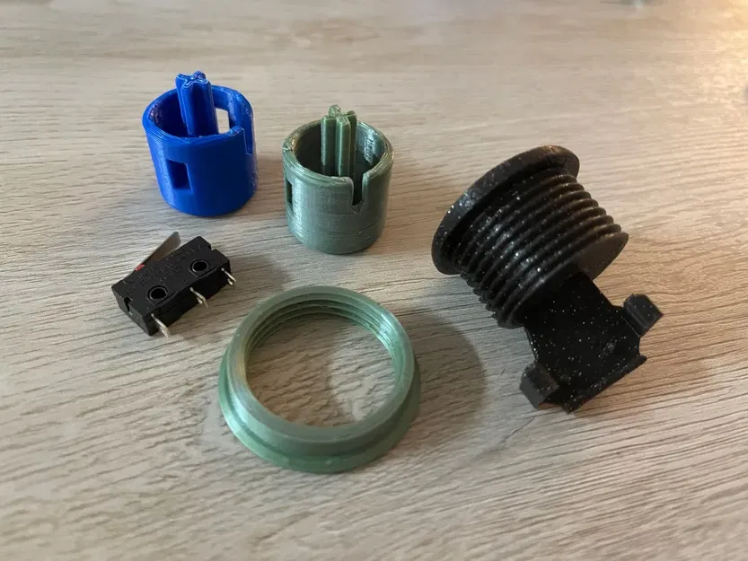 Nút Arcade Lõm Vặn Vào Tùy Chỉnh - Chắc Chắn Không Xoay Hay Tuột Ra - Image 1