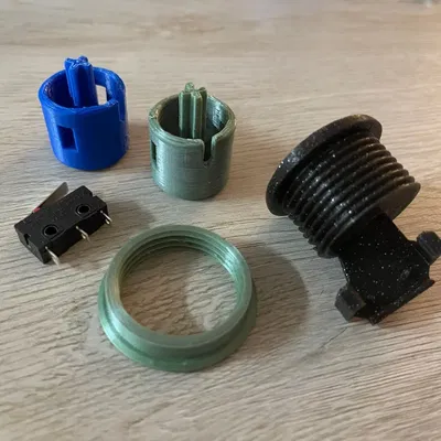 Nút Arcade Lõm Vặn Vào Tùy Chỉnh - Chắc Chắn Không Xoay Hay Tuột Ra