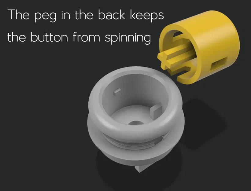 Nút Arcade Lõm Vặn Vào Tùy Chỉnh - Chắc Chắn Không Xoay Hay Tuột Ra - Image 4