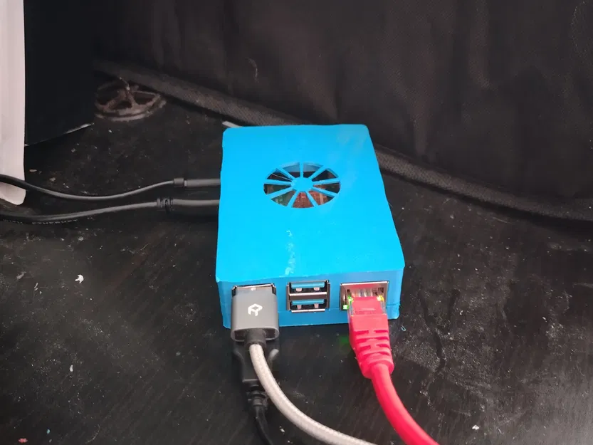 Vỏ Case Raspberry Pi 4B Dạng Tham Số (Quạt 30mm) Có Chân Đứng + Bộ Che Quạt - Image 3