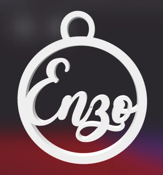 Quả Cầu Noel Tên Enzo - Image 1