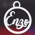 Quả Cầu Noel Tên Enzo - Thumbnail 1