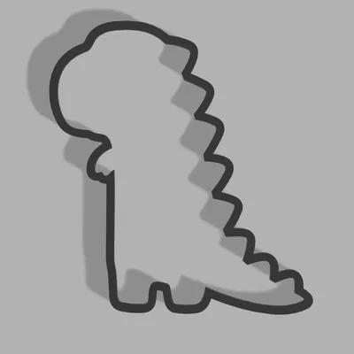 Tranh treo tường khủng long dễ thương - Phòng trẻ em