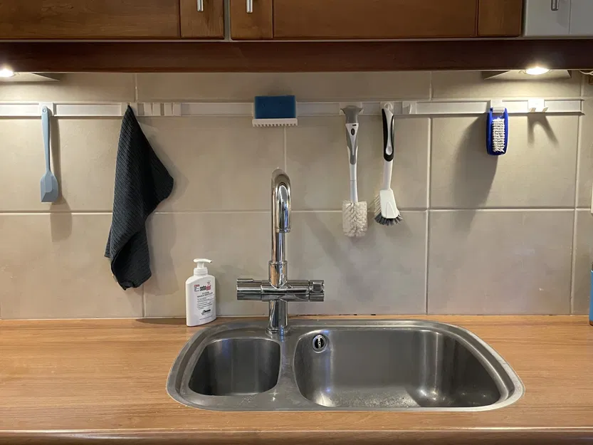 Kitchenware rearangable rail-hooks - Image 7