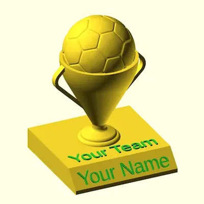 Cúp Bóng Đá (OpenSCAD) Đã Cải Tiến