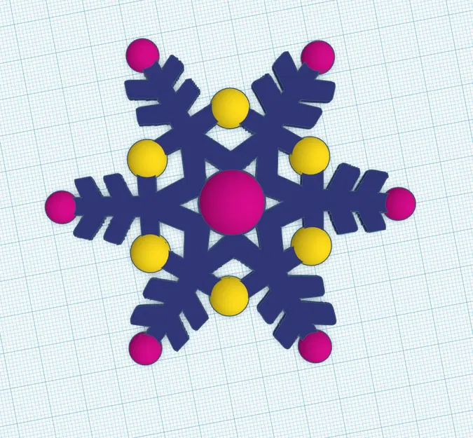 Móc Treo Giáng Sinh Hình Bông Tuyết - Image 1