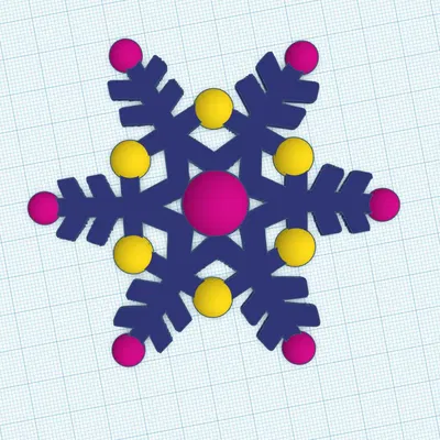 Móc Treo Giáng Sinh Hình Bông Tuyết