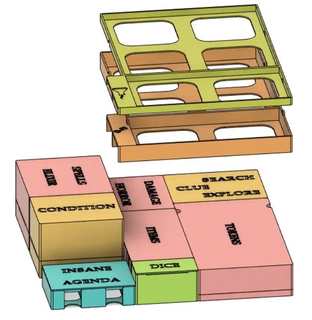 Khay Tổ Chức Mighty Mansions of Madness - Image 11