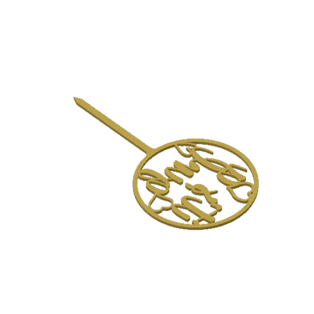 Đế Cắm Bánh Kem "Chào Đón Bé Gái" - Image 2