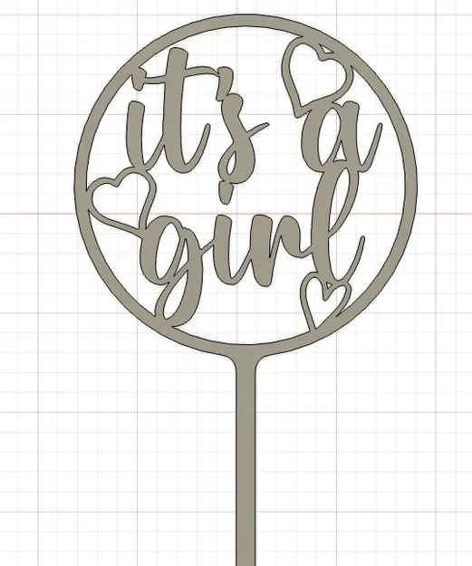 Đế Cắm Bánh Kem "Chào Đón Bé Gái" - Image 3