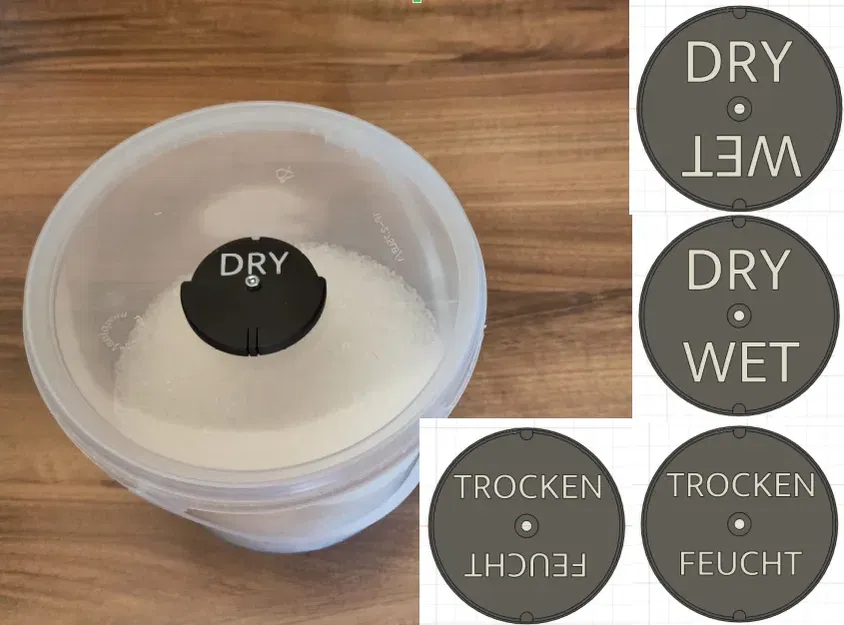 Bảng hiệu Ướt / Khô (Kèm bản Đức: Trocken / Feucht) - Image 1