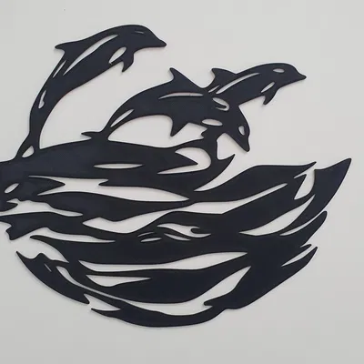 Trang Trí Tường Hình Cá Heo
