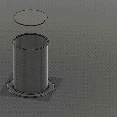 Khay Đựng Nước Âm Có Nắp