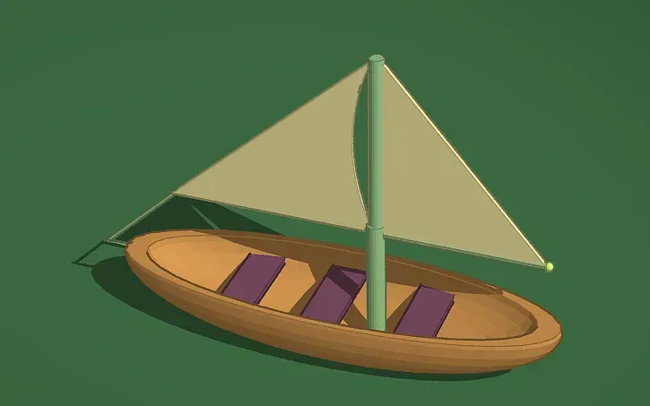 Mô hình thuyền 3D - Image 1