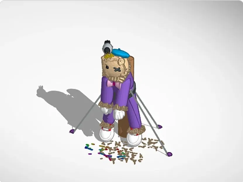 Mô hình Bù Nhìn Treo Cột - Trang Trí Kệ Sách - Image 1