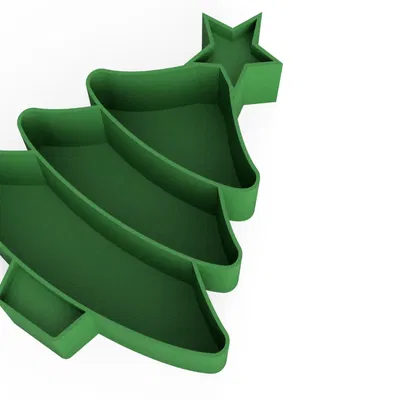 Christmas sweets bowl in the shape of a tree