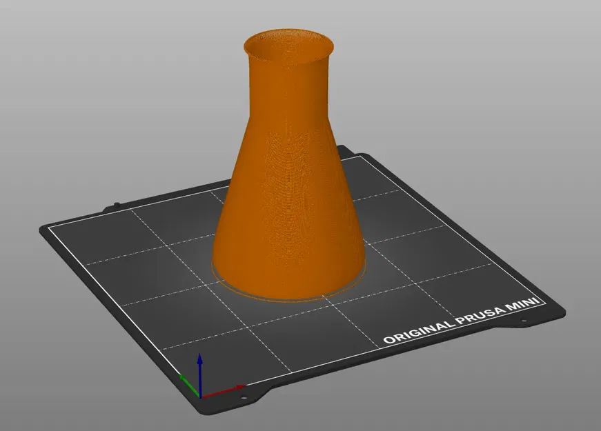 Erlenmeyer Flask Wide Neck Design For Spiral Vase - Image 3