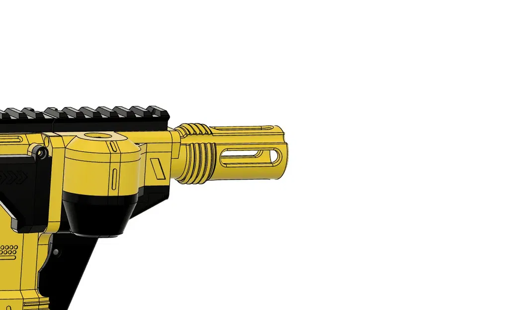 Ống giảm thanh giả cho súng Nerf Gryphon - Có thể tháo rời - Image 2