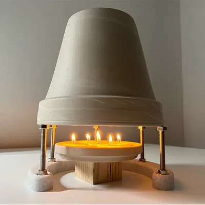 Bếp Nồi Đất Sét 3D