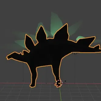 Giá Treo Tường Đèn Hình Stegosaurus