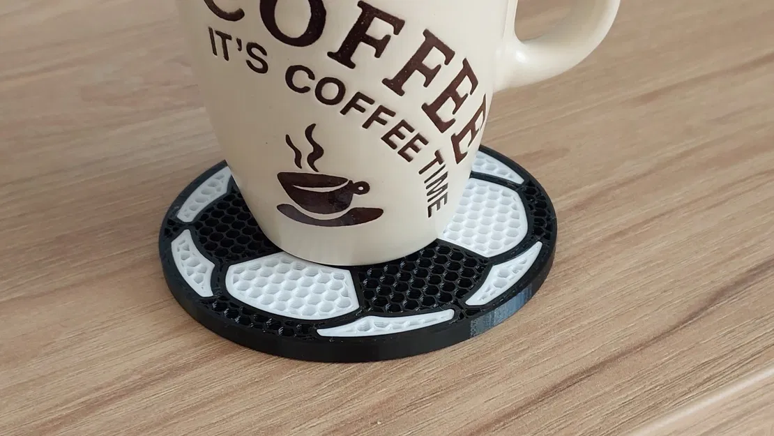 Đế lót ly hình trái banh - Image 1