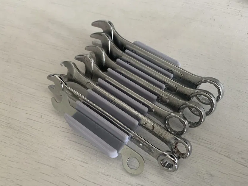 Bộ cờ lê ngắn Gridfinity (1x2) 7 khe - Image 1