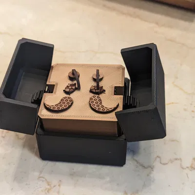 Hộp Đựng Bông Tai Kiểu Nâng Lên