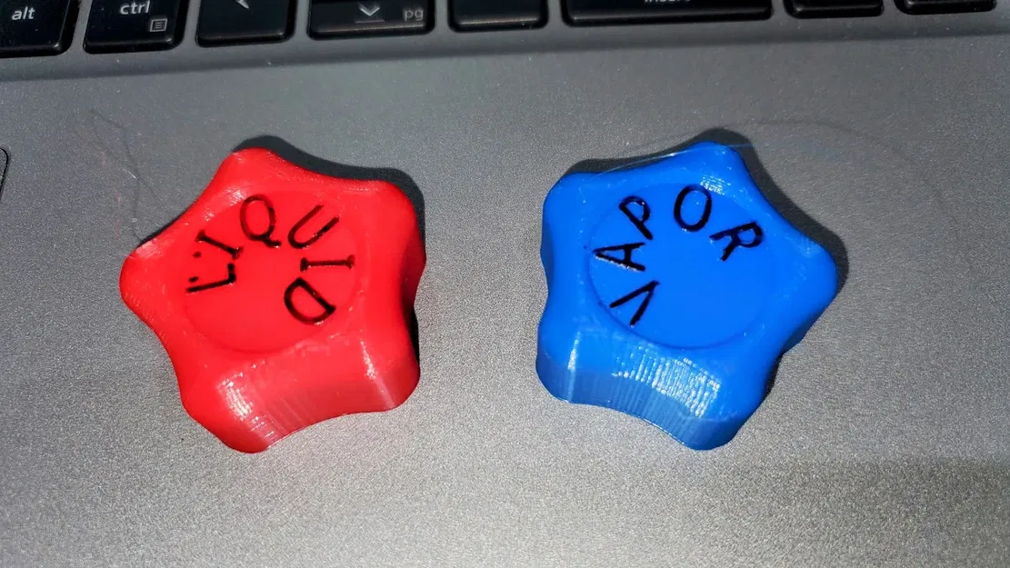 Refrigerant recovery cylinder knobs - Image 1