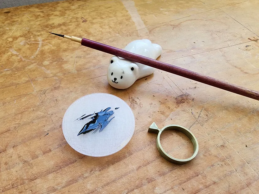 Bảng màu sơn gắn nhẫn ngón cái - Image 1