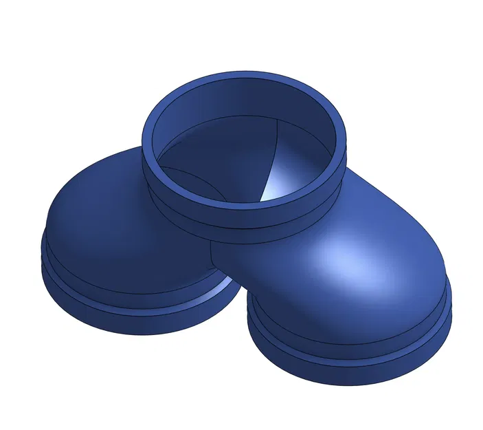 4in (4 inch) duct splitter - Image 2