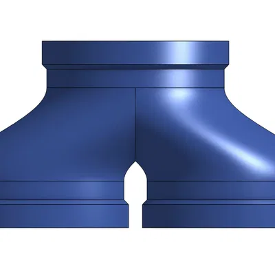 4in (4 inch) duct splitter