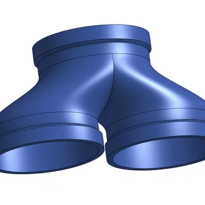 4in (4 inch) duct splitter