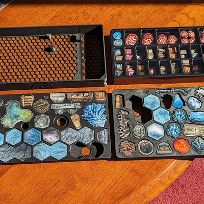 Bộ sắp xếp và khay chứa ô phủ lên Frosthaven