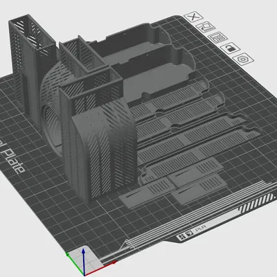 Khay Hút Ẩm Kèm Đồng Hồ Đo Độ Ẩm Cho Bambu Lab AMS