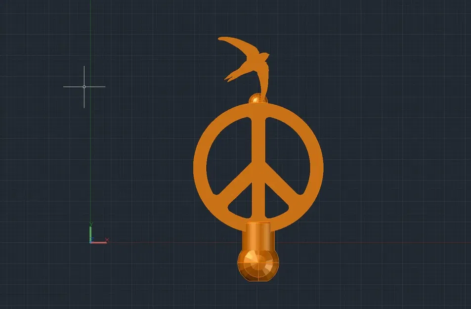 Biểu Tượng Chim Hòa Bình Hình Cầu CS_Bird_Peace_Sphere_Emblem - Image 1