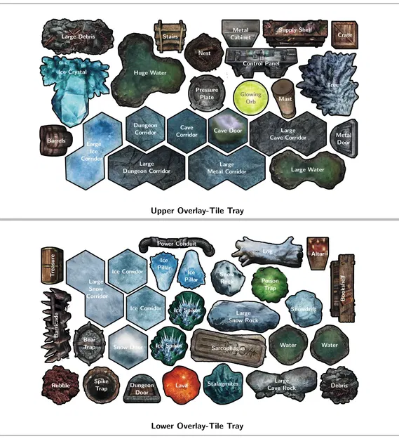 Bộ sắp xếp và khay chứa ô phủ lên Frosthaven - Image 6