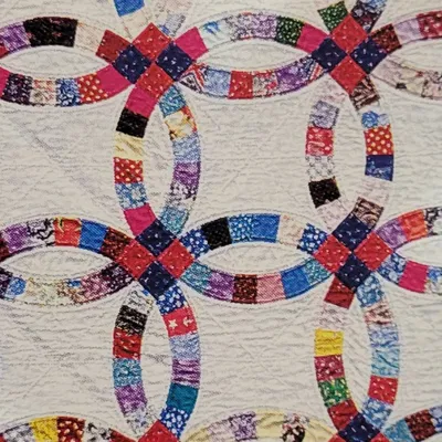 Khuôn Vải Cho Mẫu Chăn "Double Wedding Ring" Cỡ Em Bé