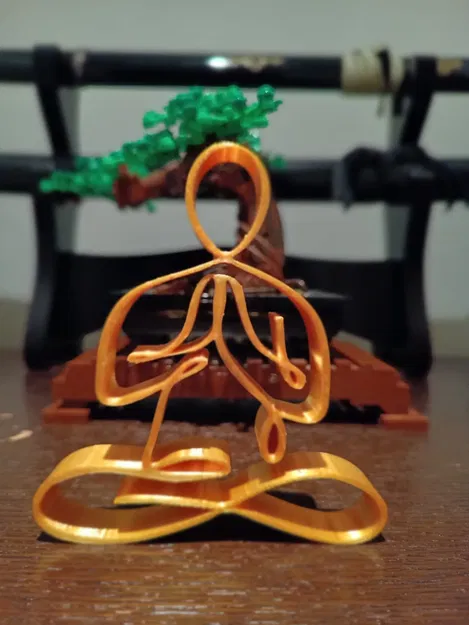 Zen Praying Line Art Sculpture - Image 3