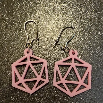 Bông Tai Xúc Xắc D20