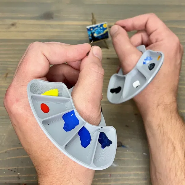 Petite Paint Palette – Khay Sâu 1/3/5 + Nắp Bấm - Image 1