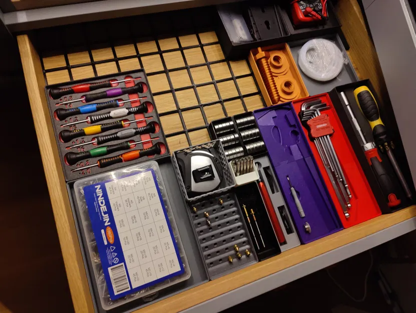 Hộp Gridfinity - Kệ đựng lục giác/cờ lê - Image 2