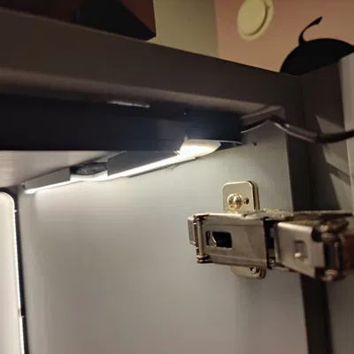 LED strip mount and diffuser