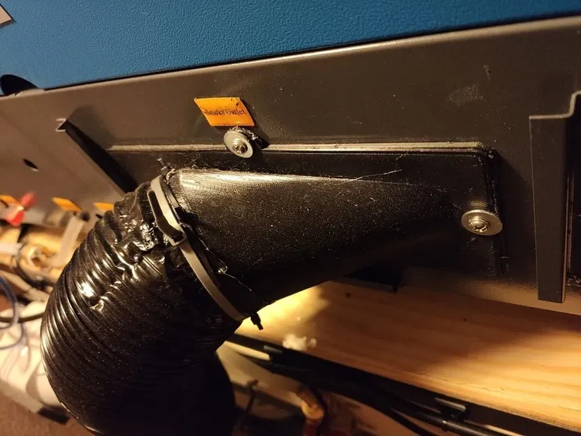 Bộ chuyển đổi ống xả cho máy laser K40 - loại thấp 80mm - Image 1