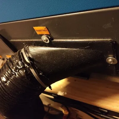 Bộ chuyển đổi ống xả cho máy laser K40 - loại thấp 80mm