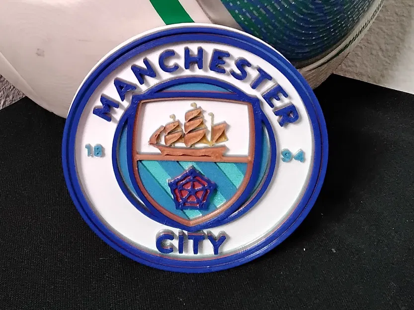 Đế lót ly/Bảng trang trí Convex Manchester City FC - Image 1