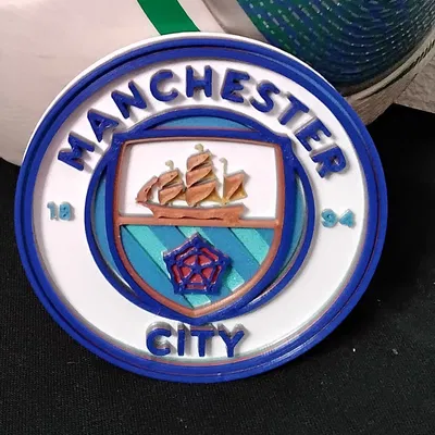 Đế lót ly/Bảng trang trí Convex Manchester City FC